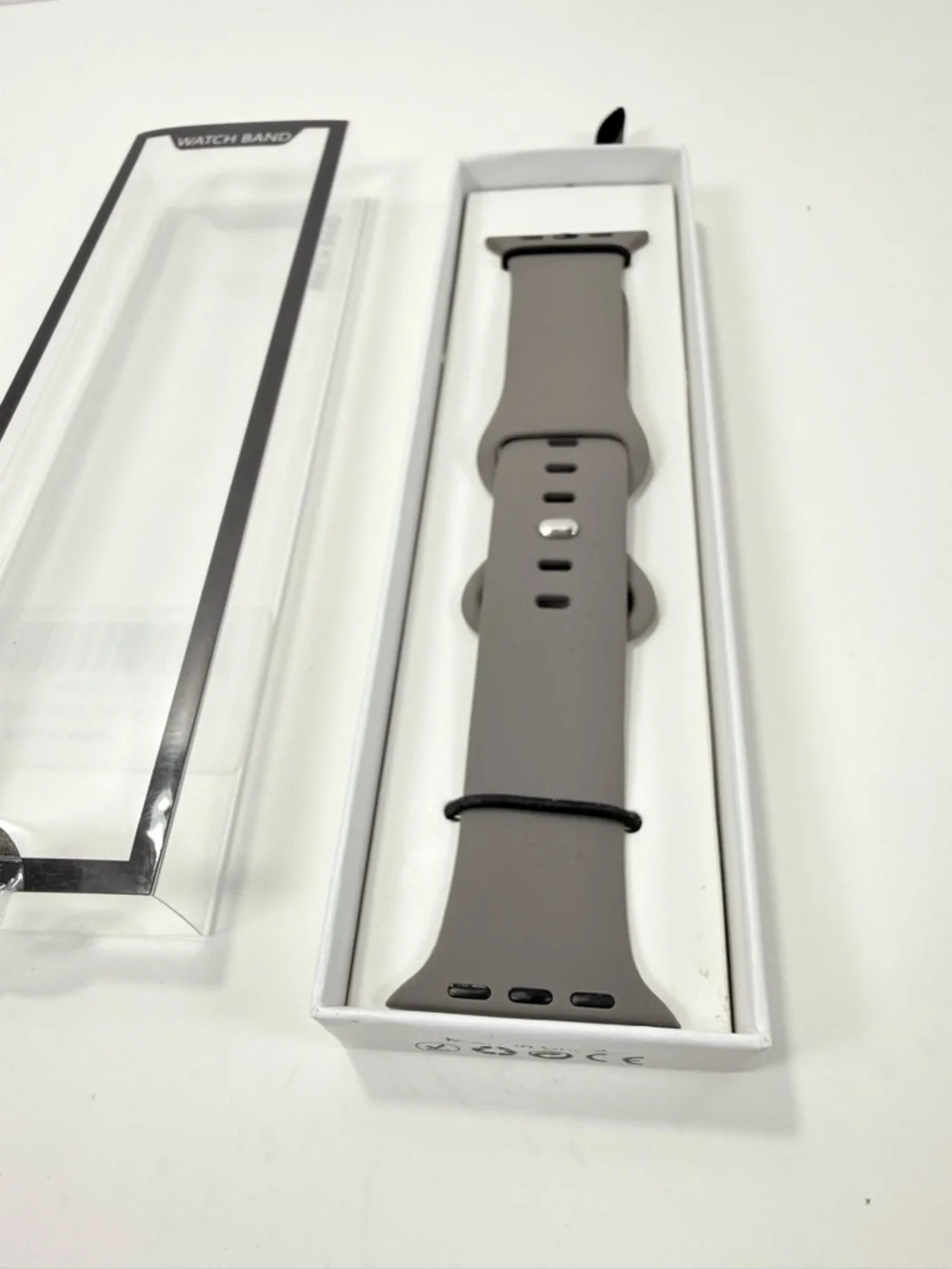 Silicone Smartwatch Band for Apple Watch 42/44mm- Taupe Gray